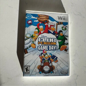 Nintendo Wii Club Penguin Game Day complete game with manual